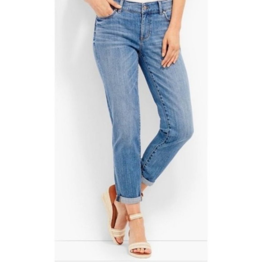 TALBOTS Flawless Boyfriend Blue Jeans